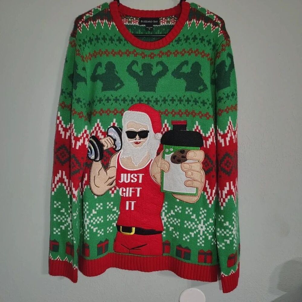 Naughty Santa ugly Christmas sweater